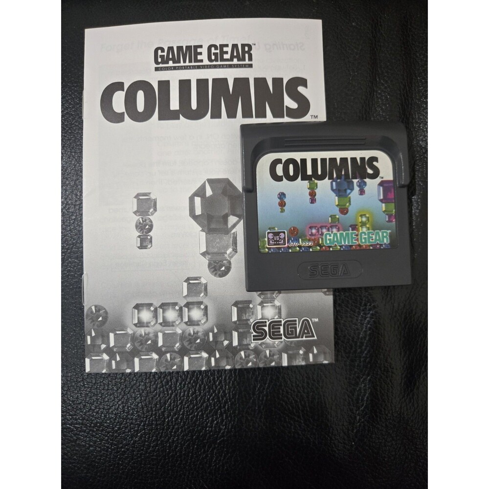 Columns for Sega Game Gear GG Cartridge And Manual Included